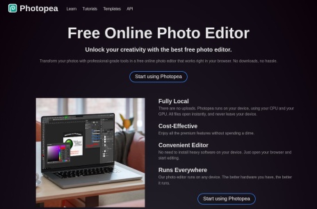 Photopea 网站预览